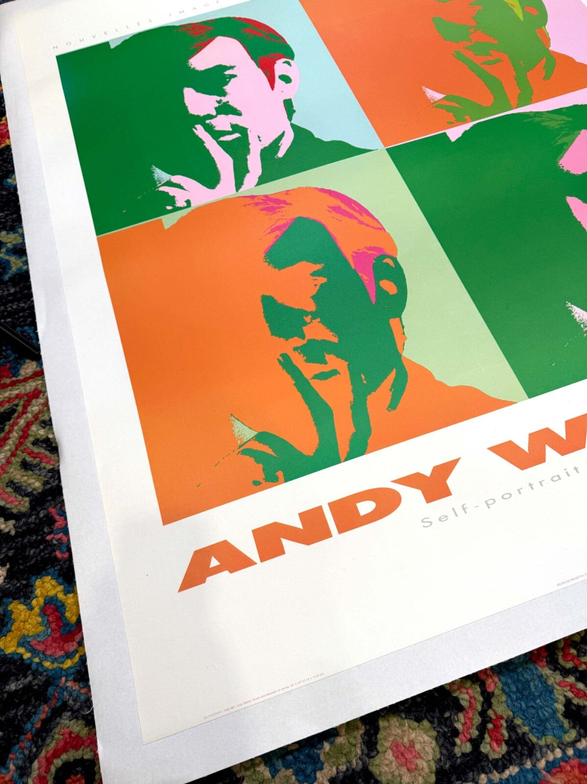 Rare Pop Art Andy Warhol Self Portrait 1989 Nouvelles Images Estate Warhol