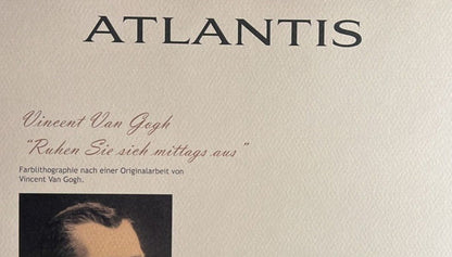 Vincent Van Gogh Lithograph From A Coa Signed Numbered Painting - Egon Schiele