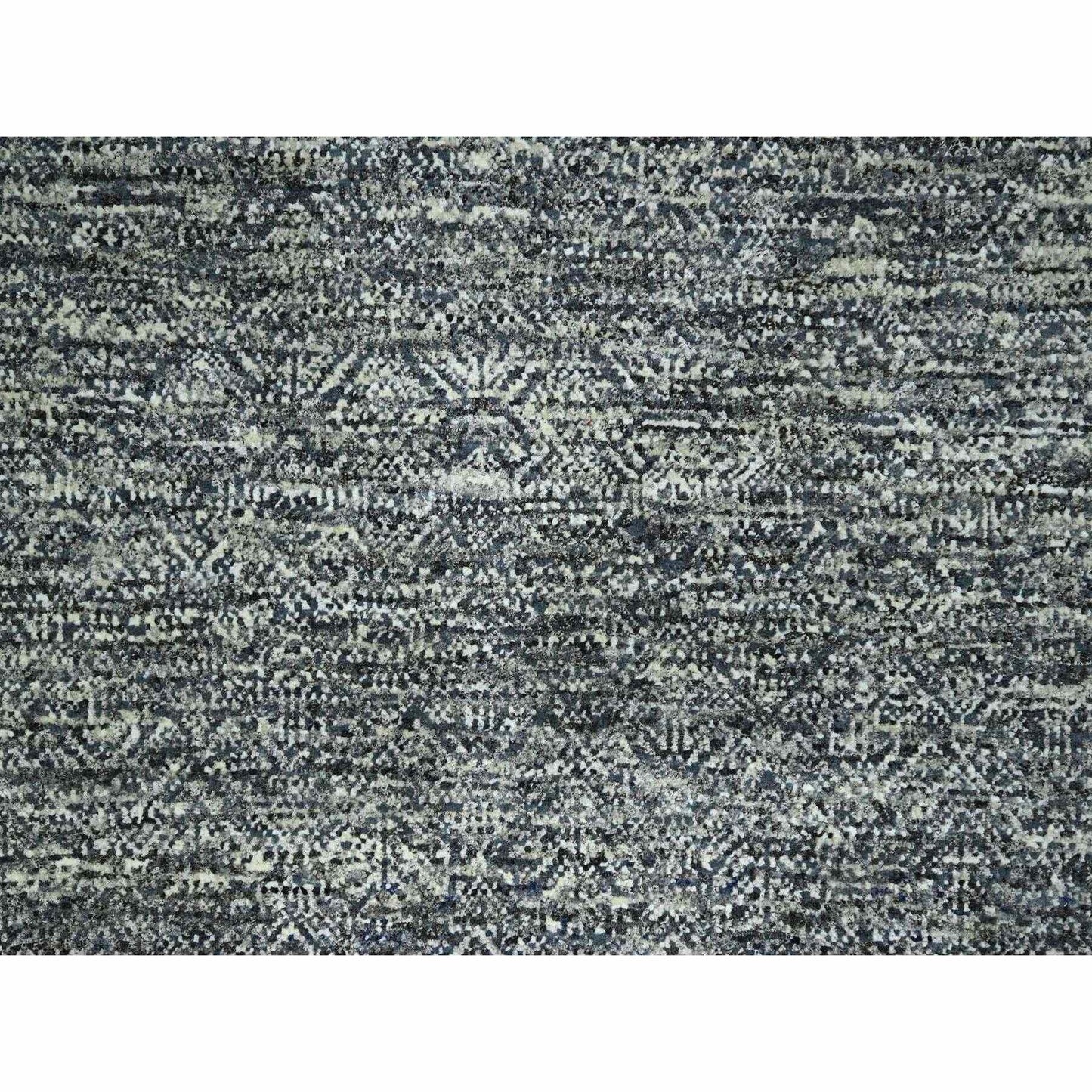 9'X12'1" Nickel Gray Kohinoor Herat Design Pure Wool Hand Knotted Rug