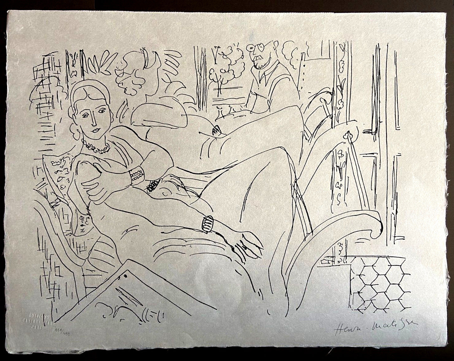 Henri Matisse Lithograph 1960 Coa Signed Numbered By Hand Stamp