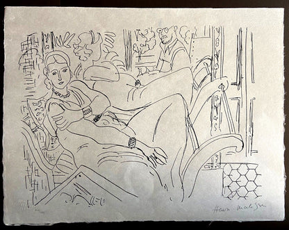 Henri Matisse Lithograph 1960 Coa Signed Numbered By Hand Stamp