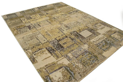 Contemporary Modern Rug Abstract Design Living &