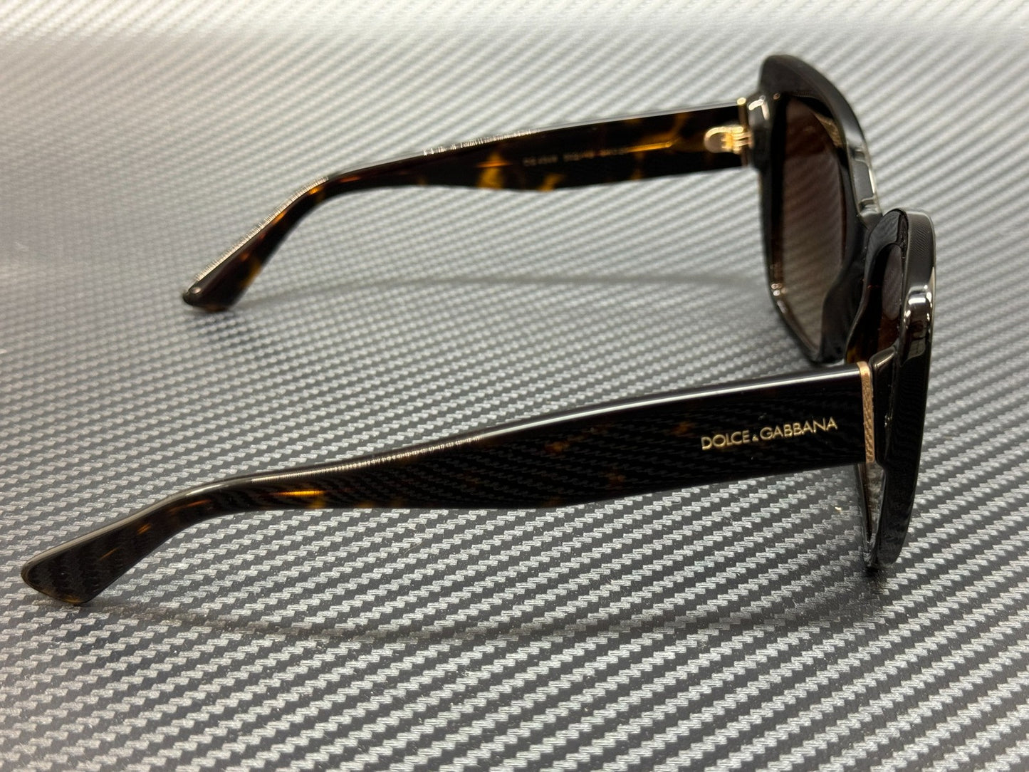 DOLCE & GABBANA DG4348 502 13 Havana Cat Eye Women's 54m Sunglasses