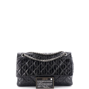 Chanel Rayures Reissue 2.55 Flap Bag Quilted Metallic Aged Calfskin 226