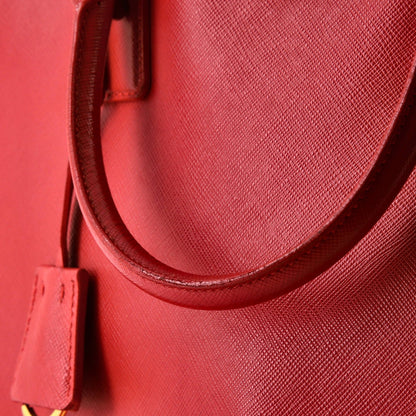 Prada Double Zip Lux Tote Saffiano Leather Large
