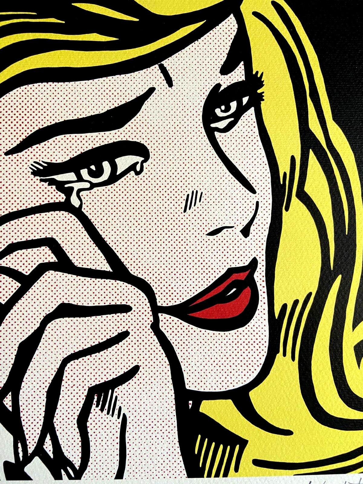 Roy Lichtenstein Lithograph Coa E Numerata A Mano Firmata Certificata