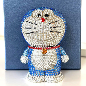 Rare Doraemon Crystal Figure Licensed 2006 Fujiko