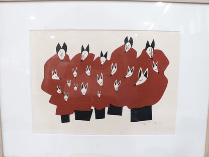 Saito print woodblock Konkon 1976/ 10 100