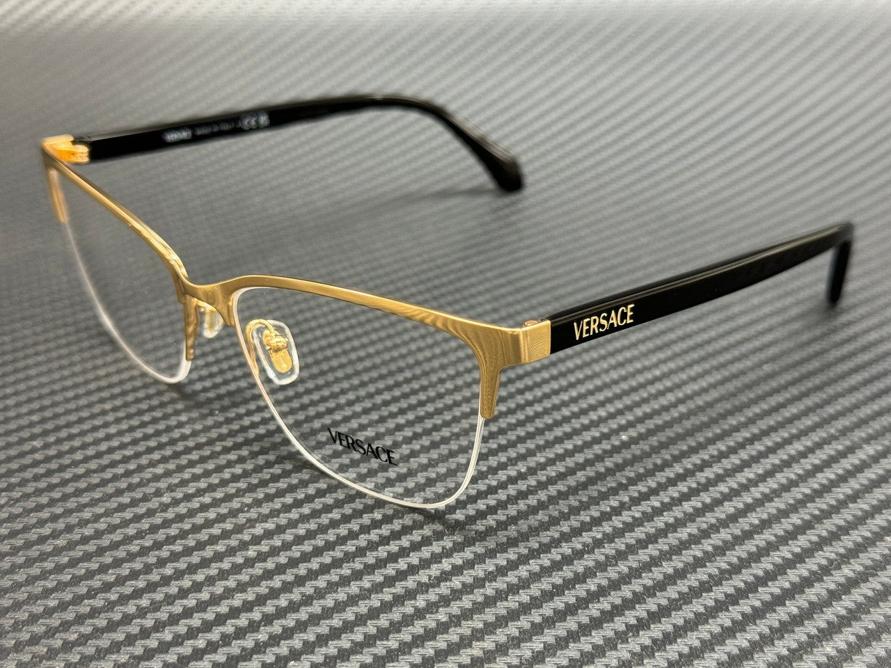 VERSACE VE1304 1002 Gold Black Women's 52 mm Eyeglasses