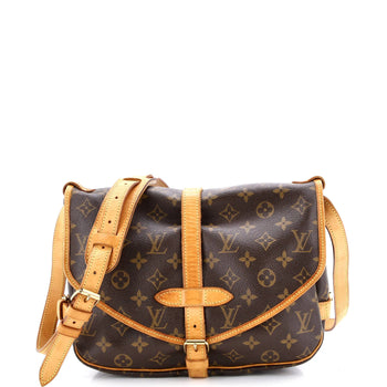 Louis Vuitton Saumur Handbag Monogram Canvas 30
