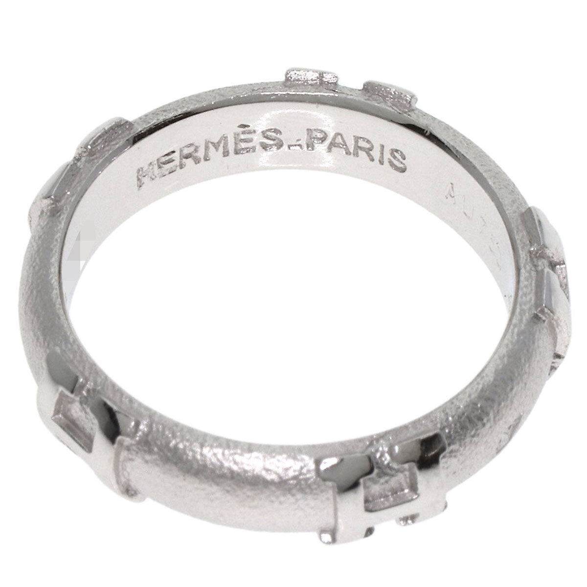 Hermes Fidelite # 47 Ring K18 White Gold Ladies []