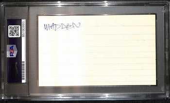 John Madden Hof Signed/Auto 3X5 Index Card