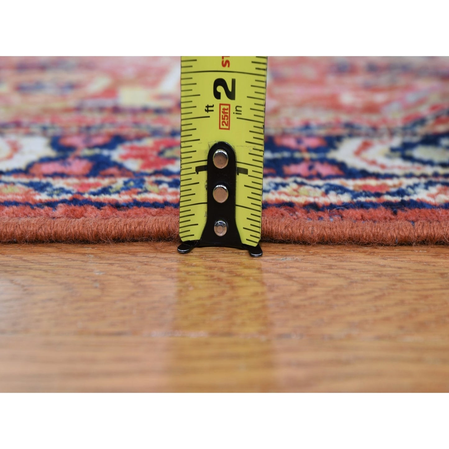 4'1"X6'7" Red Antique Mahal Exc Condition Fine Hand Knotted Oriental Rug