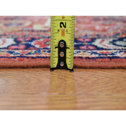 4'1"X6'7" Red Antique Mahal Exc Condition Fine Hand Knotted Oriental Rug