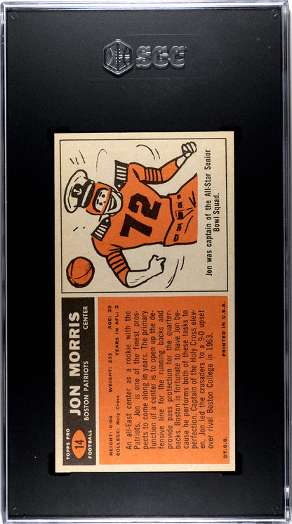 Jon Morris 1965 Topps #14 Sgc 8