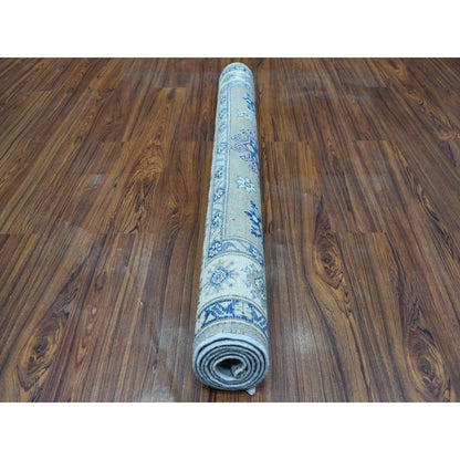 3'10"X5'9" Colorful Gray Fusion Kazak Pure Wool Hand Knotted Oriental Rug