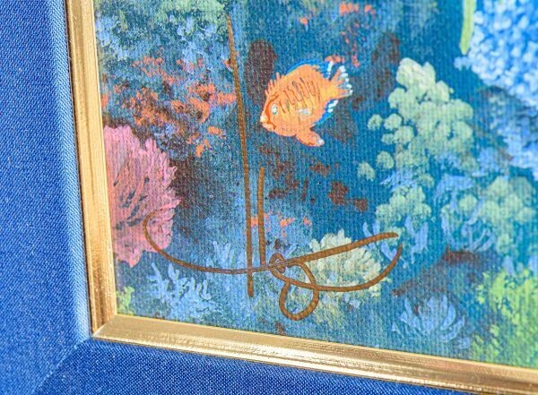 John Al Hogue Hand Colored With Diamonds Signed