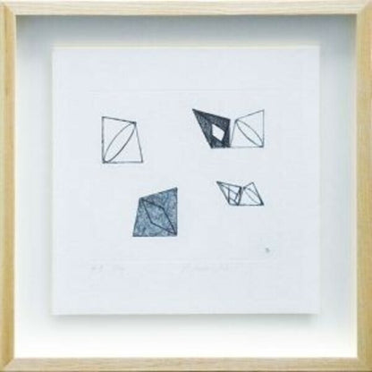 Robert Mangold 1989 Original Etching Aquatint Pencil Signed Ap10 Minimalism Art