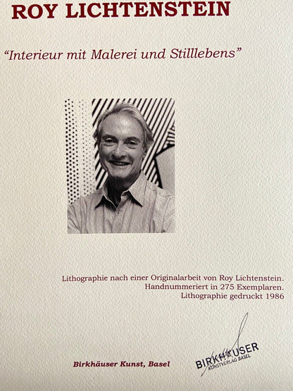 Roy; Lichtenstein Lithograph Coa Numbered A Hand Signed Limited