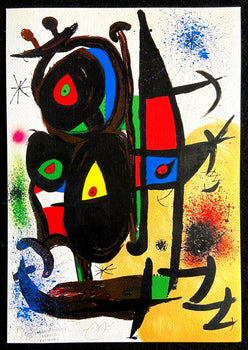 Joan Mir Lithograph Coa Limited Edition 180