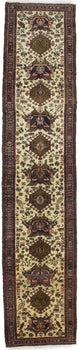 Handmade Geometric Design Oriental Runner Rug