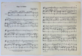 Tony Bennett Rags To Riches Autographed Sheet Music (Jsa)