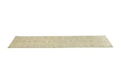 Transitional Oriental Runner Rug Muted Floral