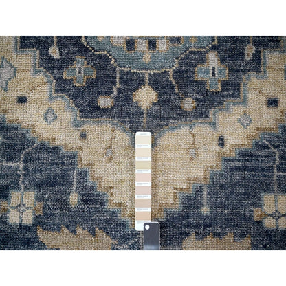 12'X14'9" Blue Bookshaish Design Wool Hand Knotted Oversize Oriental Rug