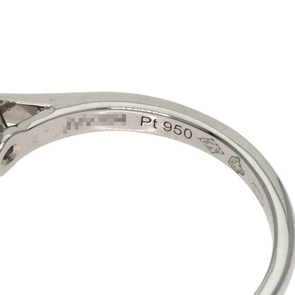 Cartier Ring Solitaire Diamond # 47 Platinum Pt950