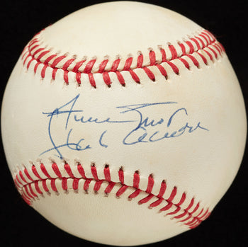 Hank Aaron Hof & Willie Mays Hof Dual-Autographed