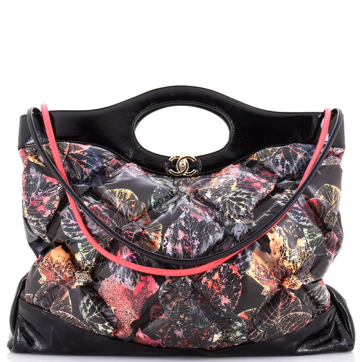 Chanel 31 Shopping Bag Quilted Printed Puffy Leather Xl