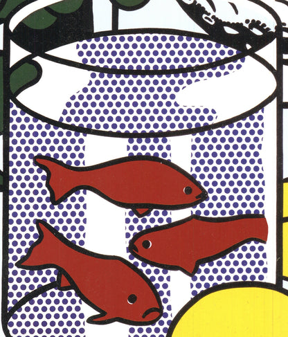 Roy Lichtenstein Still Life With Goldfish Bowl " Serigraph Pop Ar