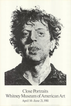 White CHUCK CLOSE Large Phil Fingerprint 38.5
