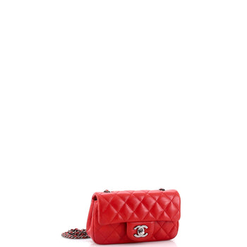 Chanel Classic Single Flap Bag Quilted Lambskin Extra Mini