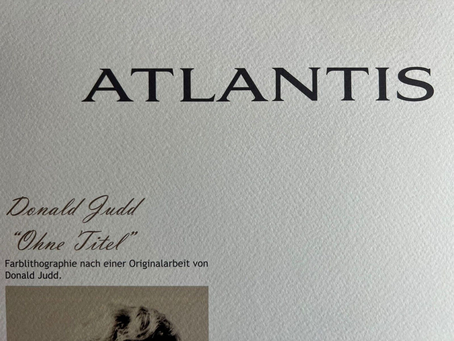 Donald Judd Lithograph Coa Signed Op Numbered Stamped 180 Exe