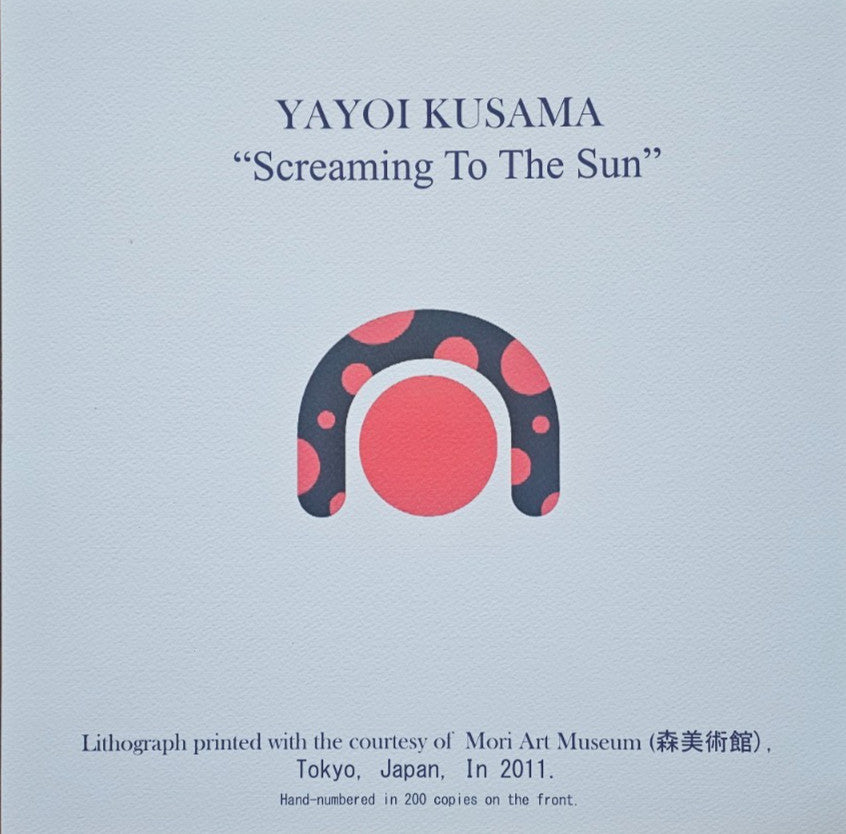 Yayoi Kusama Lithograph Coa Numbered Limited -Mori Art Museum