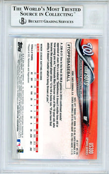 Juan Soto Autographed 2018 Topps Update Rookie Card #Us300 (Bgs Auto)