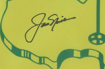 Jack Nicklaus Autographed Masters Flag With Card