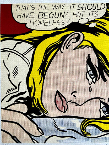 Roy Lichtenstein Lithograph Coa Signed Numbered