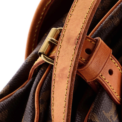 Louis Vuitton Saumur Handbag Monogram Canvas 30