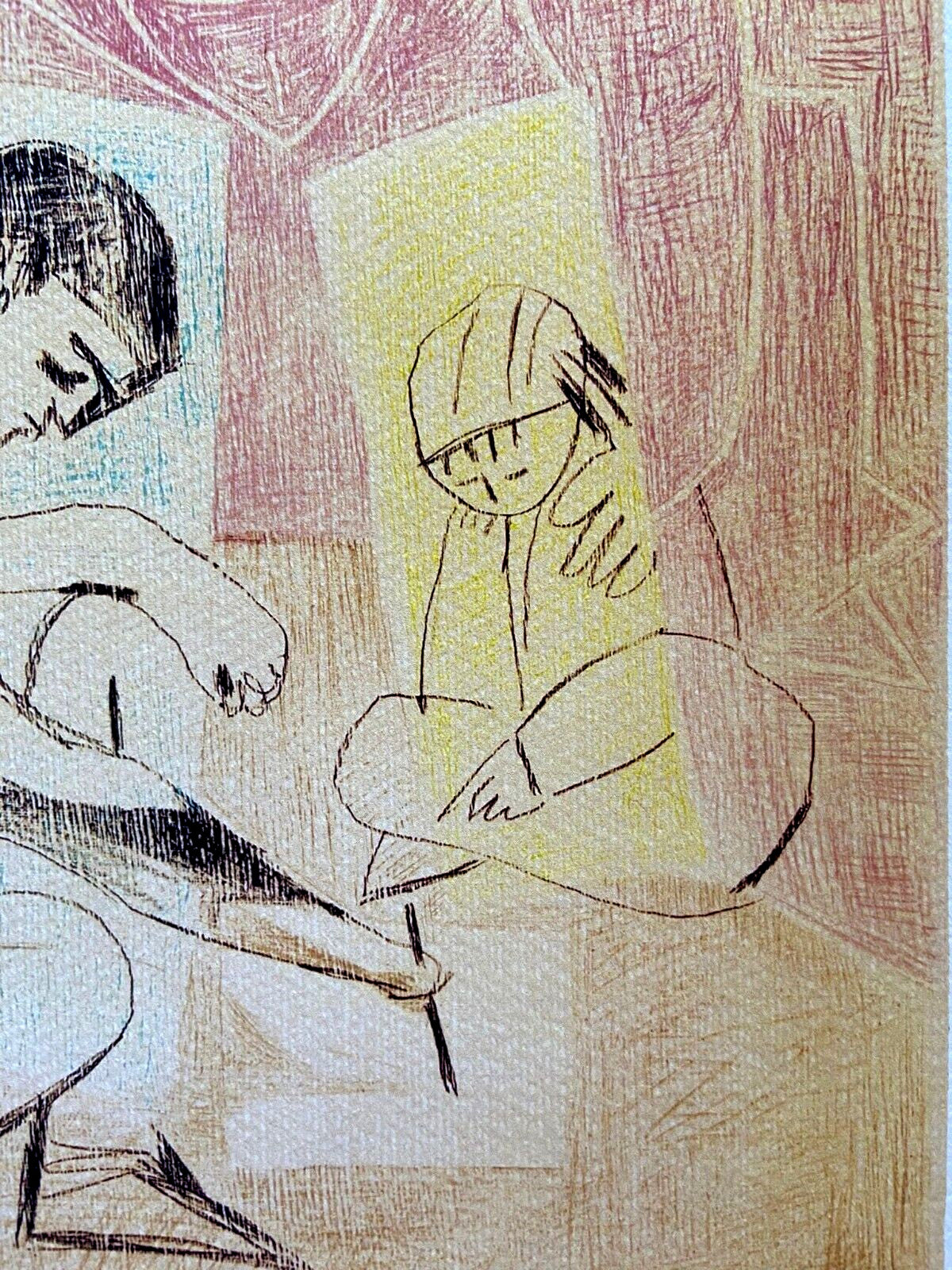 Pablo Picasso Coa Signed / Numbered In Pencil Crayon / Paul Klee