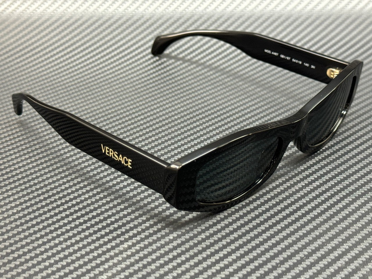 VERSACE VE4487 GB1 87 Black Grey Women's 54 mm Sunglasses