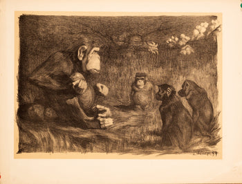 Paul Jouve  Le Jugement De Paris (1897) Original Lithograph  Lestampe Moderne