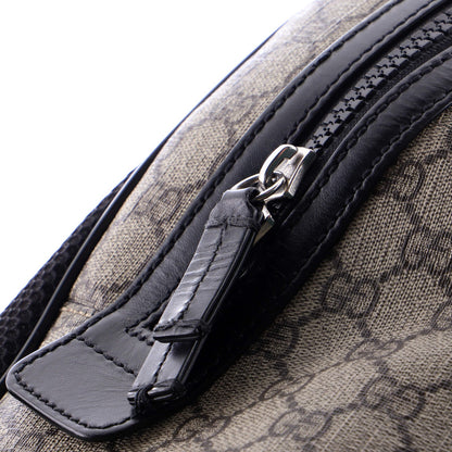 Gucci Zip Pocket Backpack Gg Coated Canvas Medium