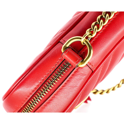 Gucci Gg Marmont Vertical Phone Crossbody Bag Matelasse Leather Mini