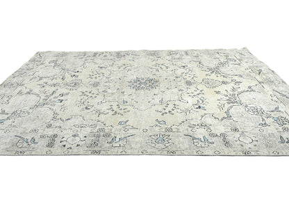 Hand-Knotted Antique Oriental Rug Muted Color