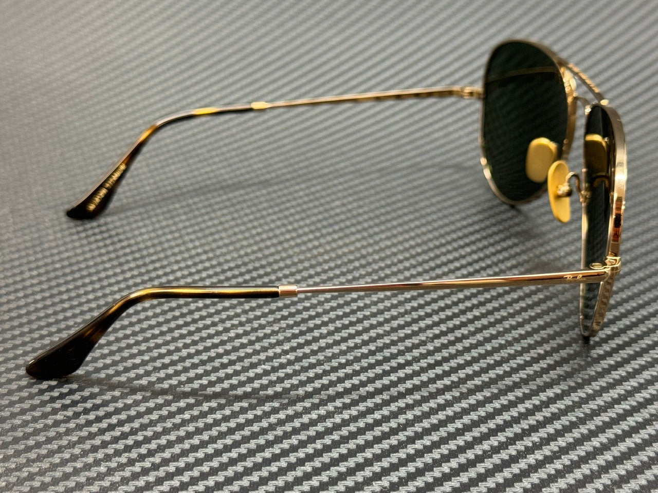 RAY BAN RB8089 926531 Arista Gold Green Titanium Unisex 58 mm Sunglasses