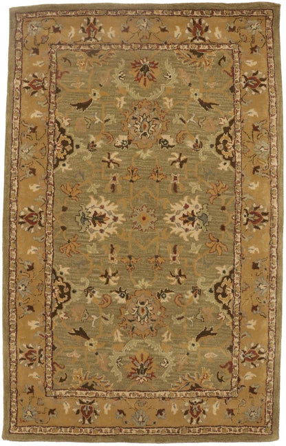 Traditional Hand-Tufted Oriental Rug Floral