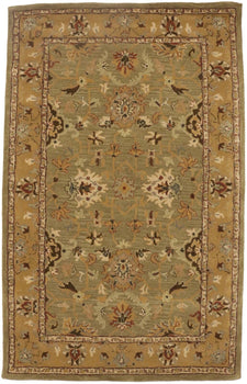 Traditional Hand-Tufted Oriental Rug Floral