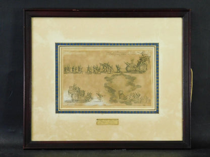 Jacques Callot 1627 Original Etching "Jousting